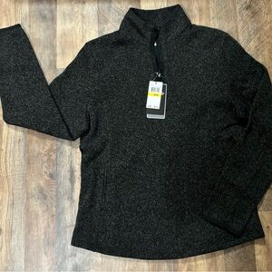NEW Callaway Golf Sun Protection Quarter Zip Pullover Women Med M Charcoal